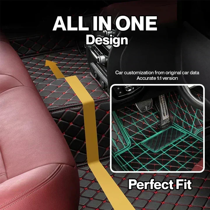 Elvie 2025 Waterproof Non-slip Universal Fit Customized Floor Mats for Cars, SUVs, and Trucks