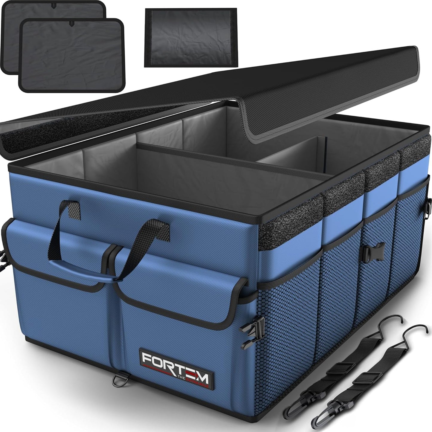 🚗 Heavy Duty Car Trunk Organizer – Foldable Multi-Compartment Storage Solution for SUV, Sedan & Truck