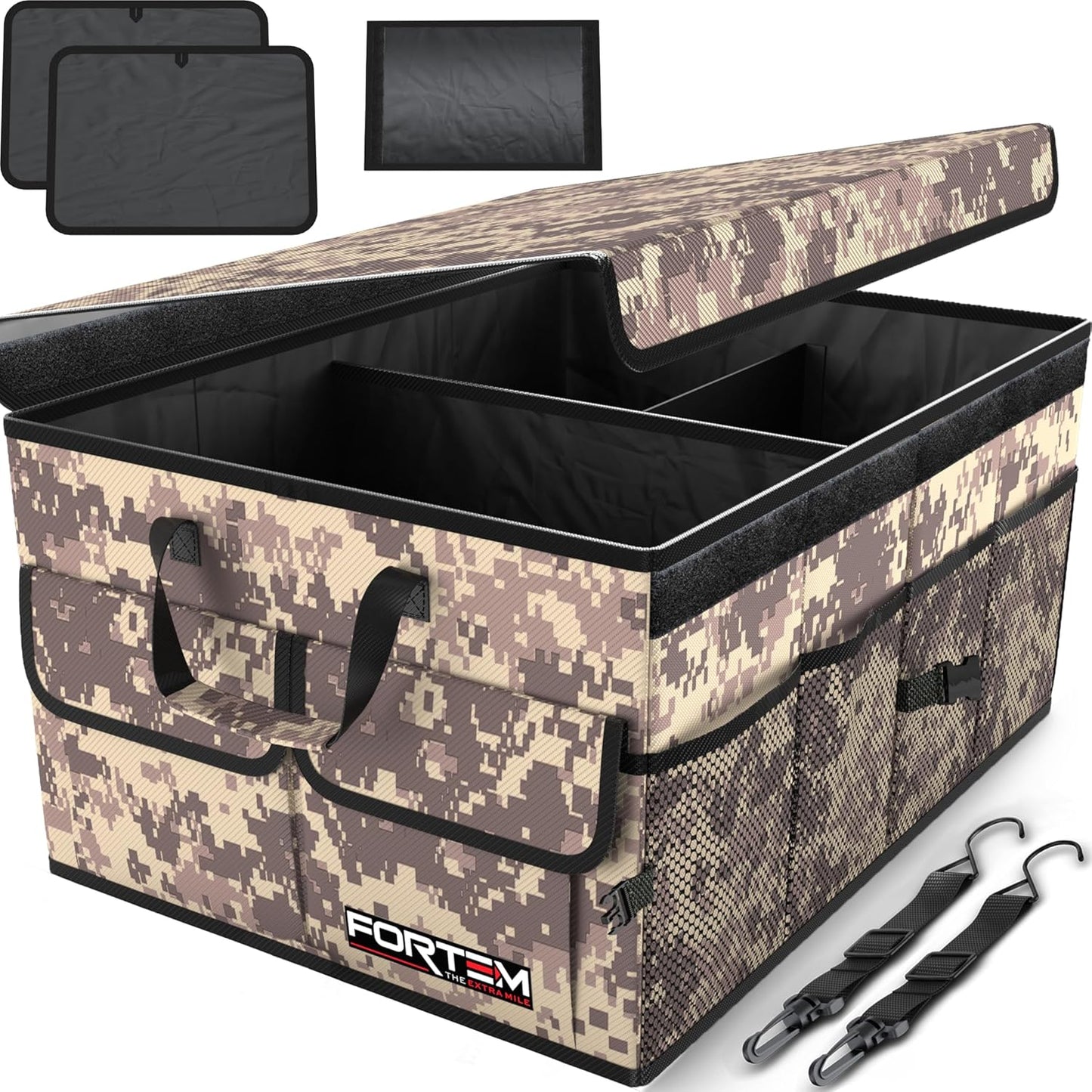 🚗 Heavy Duty Car Trunk Organizer – Foldable Multi-Compartment Storage Solution for SUV, Sedan & Truck