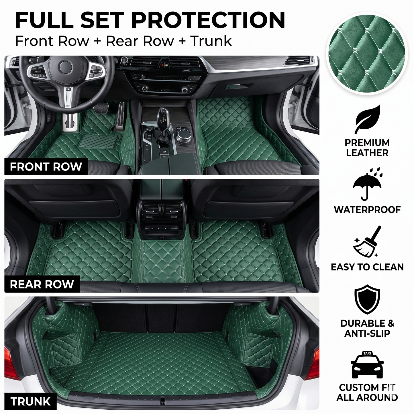 Elvie Heavy Duty Universal Fit Car Mats, SUVs, and Trucks