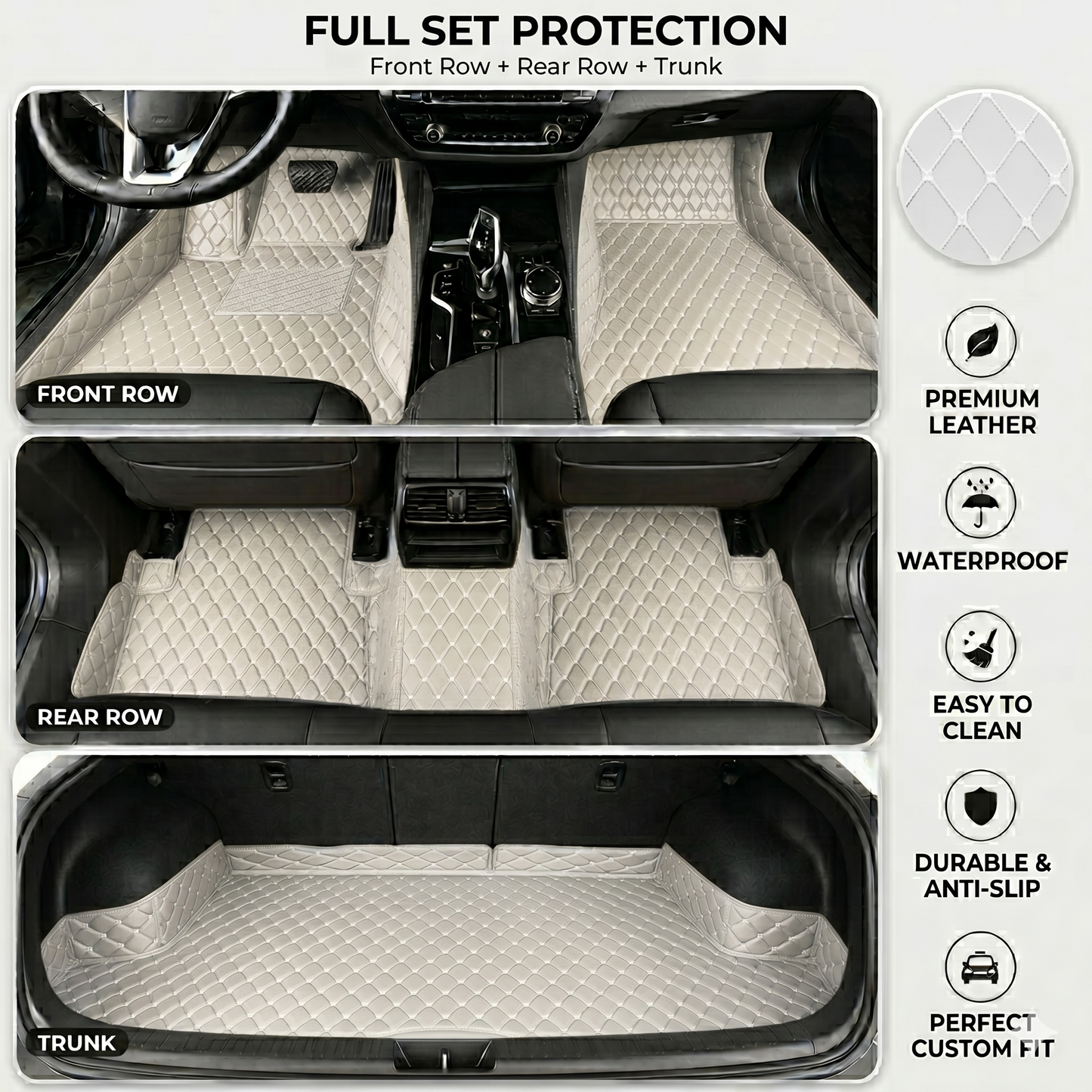 Elvie Heavy Duty Universal Fit Car Mats, SUVs, and Trucks